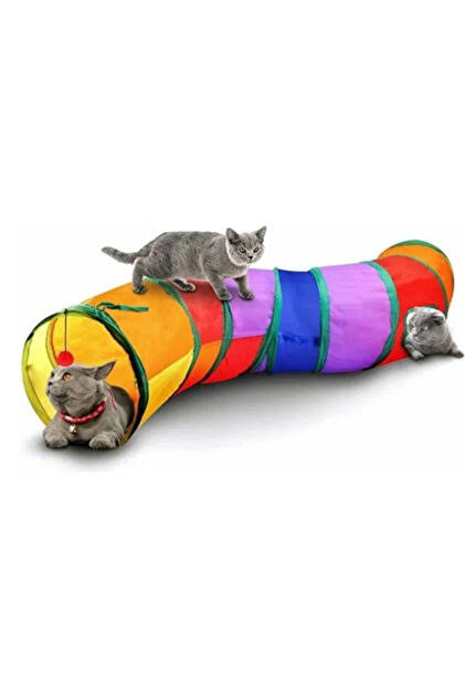 S ŞEKLİNDE KEDİ OYUN TÜNELİ